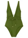 Eres V-neckline Swimsuit With Waist Tie Detail