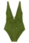 Eres V-neckline Swimsuit With Waist Tie Detail