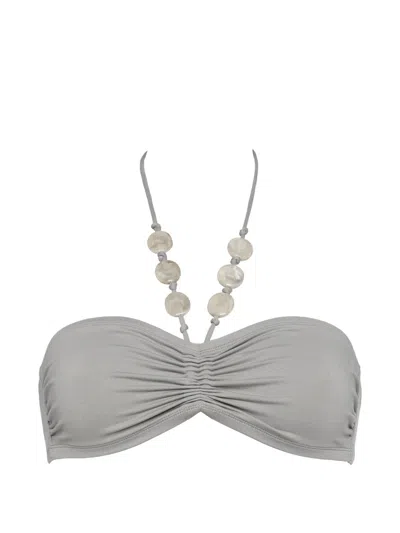 Eres Lana Bandeau Bikini Top In Gray