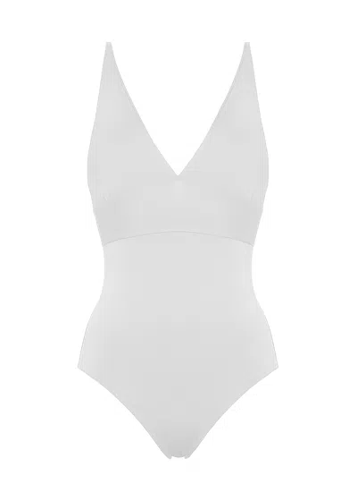 Eres Larcin Triangle One Piece Swimsuit Blanc In White