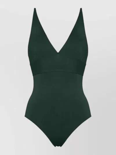 Eres Larcin Triangle One Piece Swimsuit Low Back In Green