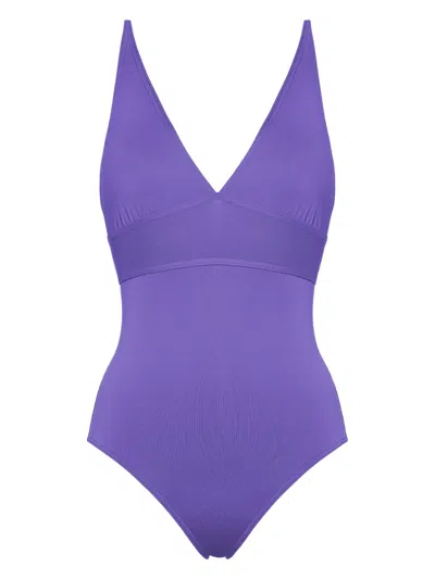 Eres Larcin V-neck Swimsuit In Purple