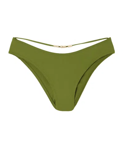 Eres Lava Cutout Embellished Bikini Briefs In Green