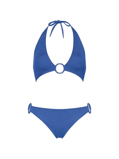 Eres Leandra Sylvia Ring-detail Bikini Set In Blue