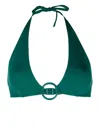 Eres Leandra Triangle Bikini Top In Green
