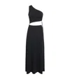 Eres Legende One-shoulder Embellished Cutout Stretch-jersey Maxi Dress