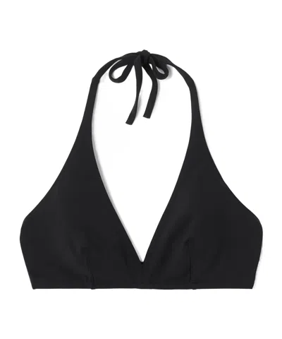 Eres Les Permanents Gang Triangle Bikini Top In Black