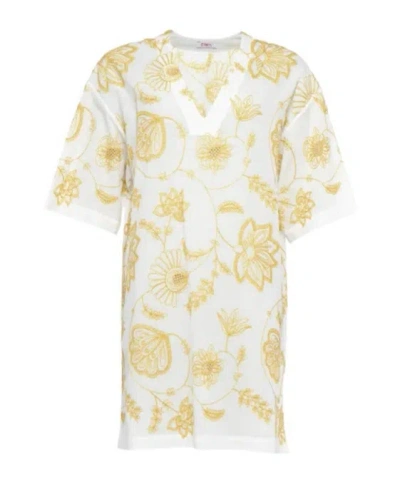 Eres Levia V-neck Mini Dress In White