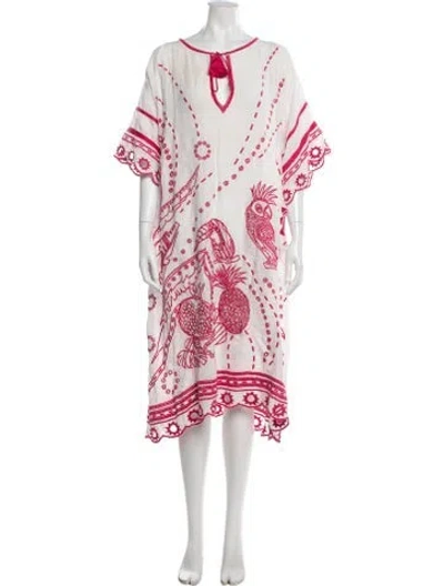 Pre-owned Eres Linen Knee-length Dress In White