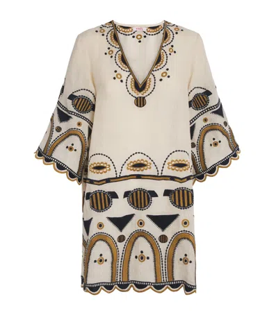 ERES LINEN MEDALLION KAFTAN