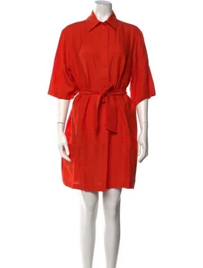 Pre-owned Eres Linen Mini Dress W/ Tags In Orange