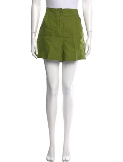 Pre-owned Eres Linen Mini Shorts In Green