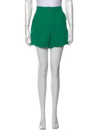 Pre-owned Eres Linen Mini Shorts In Green