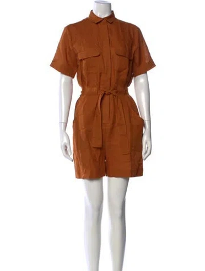 Pre-owned Eres Linen Romper In Neutrals