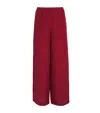 Eres Linen Select Wide-leg Trousers In Red