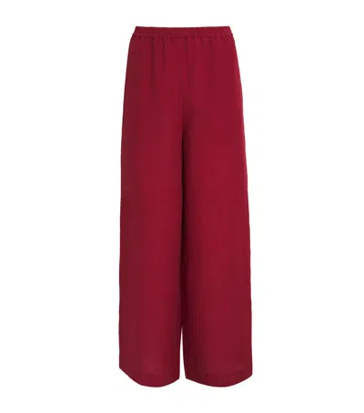ERES LINEN SELECT WIDE-LEG TROUSERS