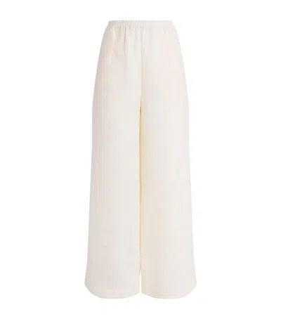 Eres Linen Select Wide-leg Trousers In White