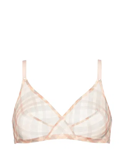 Eres Loch Check-pattern Bra In Neutral