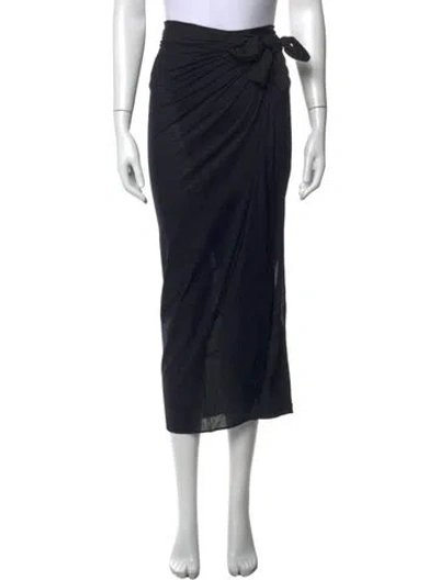 Pre-owned Eres Long Skirt In Black