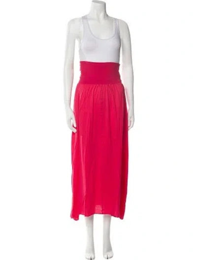 Pre-owned Eres Long Skirt In Burgundy