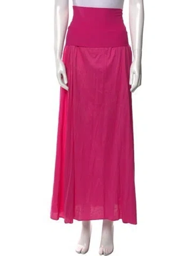 Pre-owned Eres Long Skirt In Pink