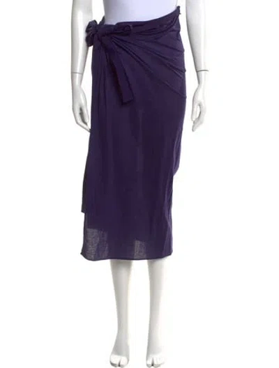 Pre-owned Eres Long Skirt In Purple