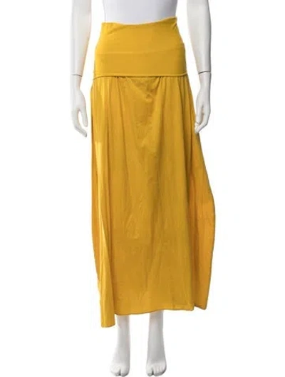 Pre-owned Eres Long Skirt In Yellow