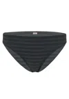 Eres Low Rise Bikini Bottom In Black/grey In Black
