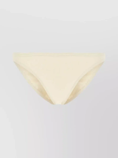 Eres Low-rise Cut Nylon Bikini Bottom In Cream