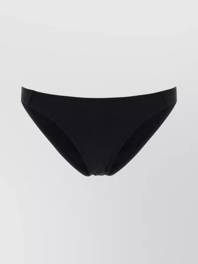Eres Low-rise Nylon Bikini Bottom Design In Black