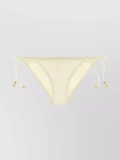 Eres Luxe Low-rise Bikini Bottoms With Gold Accents In Neutral