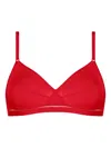 Eres Lydia Soyeuse Triangle Bra In Red