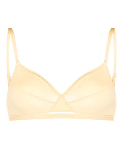 Eres Lydia Soyeuse Triangle-cup Bra In Yellow