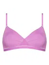 Eres Lydia Soyeuse Wireless Triangle Bra In Purple