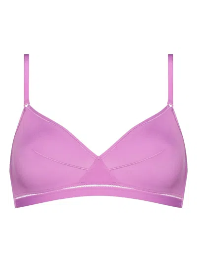 Eres Lydia Soyeuse Wireless Triangle Bra In Purple