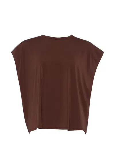Eres Maelle Short-sleeve Top In Brown