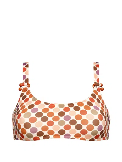 Eres Magical Polka-dot Bikini Top In Multi