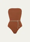 Eres Majorette One-piece Swimsuit In Caramelopercale