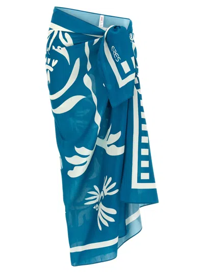 Eres Mandapa Beachwear Green In Blue