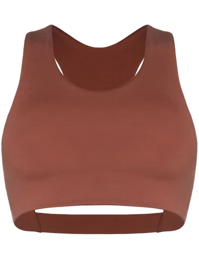 Eres Marie-jose Crop Top In Brown