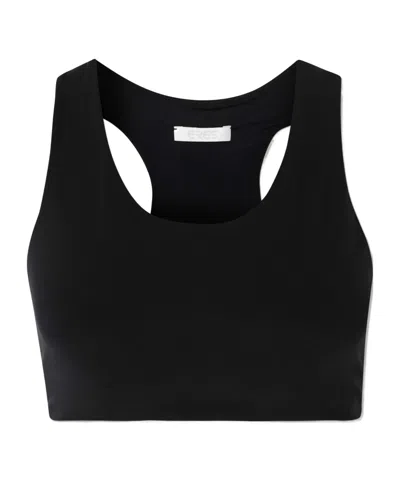 Eres Marie-josé Cutout Embroidered Stretch-jersey Sports Bra In Blue