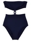 Eres 'marina' Bandeau Swimsuit With Buckle And Cut-out In Blue