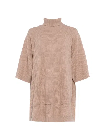 Eres Matin Waffle-knit Roll-neck Sweater In Neutral