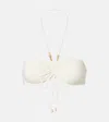Eres Melia Gathered Bandeau Bikini Top In White