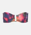 Eres Meridien Printed Bikini Top In Multicoloured