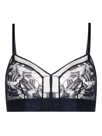 Eres Merveille Lace Bralette In Blue