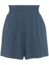Eres Mia High-waist Shorts In Blue