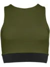 Eres Micheline Crop Top Bra In Green