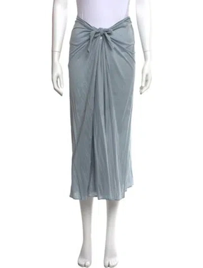 Pre-owned Eres Midi Length Skirt In Blue