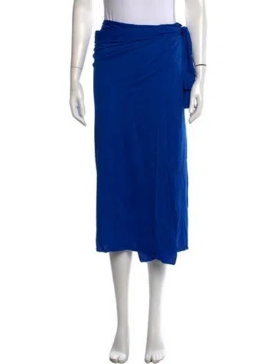 Pre-owned Eres Midi Length Skirt In Blue